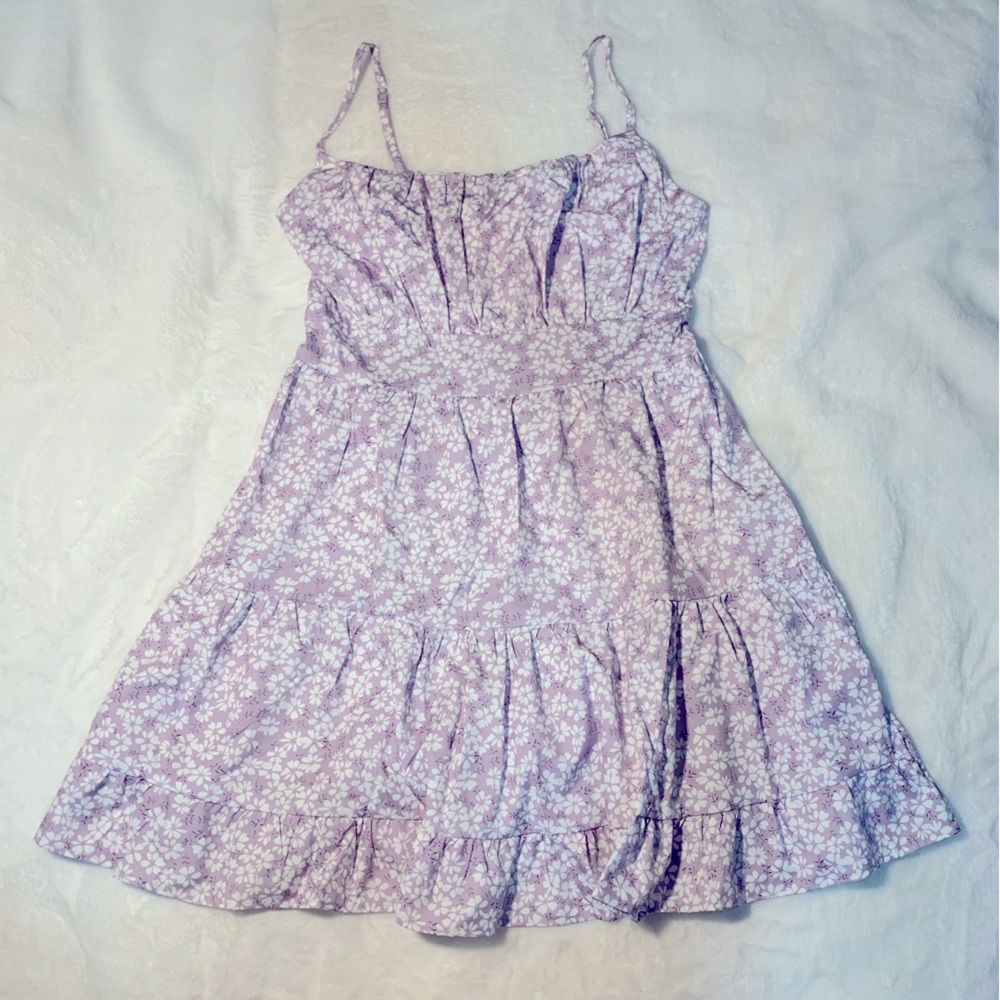 SHEIN lavender flower sundress. Petite small. 🌸